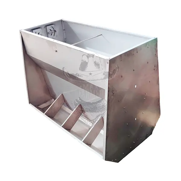 Comedero engorde 8 bocas inox